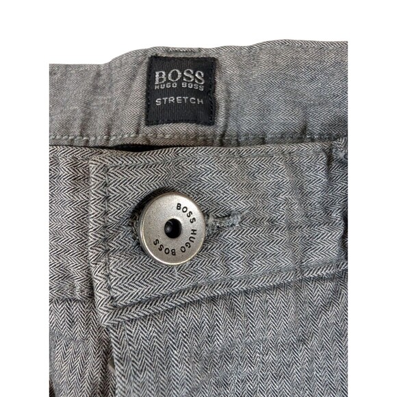 Hugo Boss Stretch Jeans Mens 34x34 Grey Regular  Fit Straight Designer - Picture 8 of 10